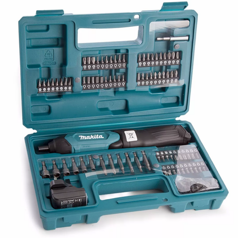 Kit Avvitatore Makita DF001DW Con 81 Accessori - Batteria 3,6V - Ideale Per Lavori Di Precisione E Fai Da Te - Foto 11