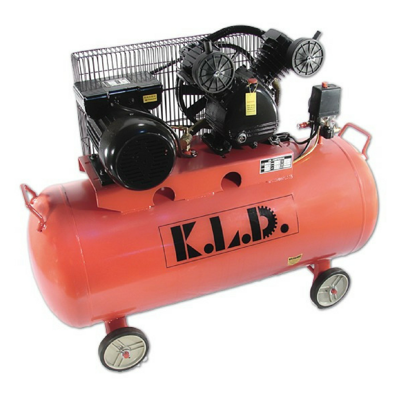 Compresor Kld Bicilíndrico 100 Lts Motor 3 Hp - 100 Litros - Compresores