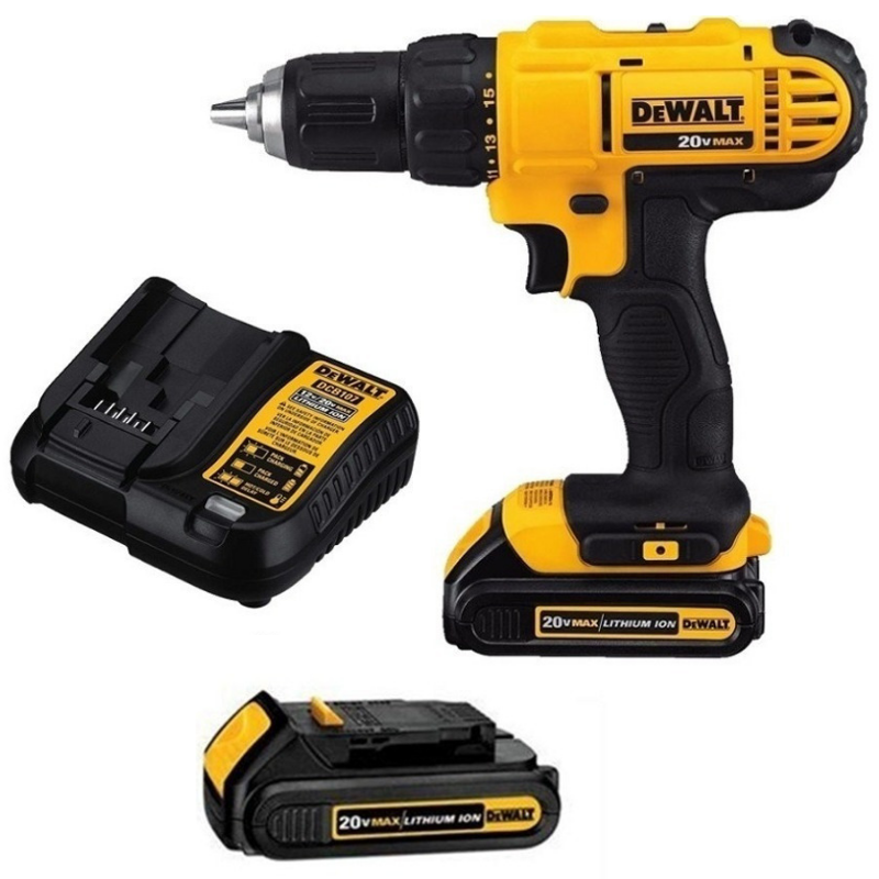 Taladro/Atornillador 1/2 Inalámbrico 18V DeWalt DC970K-2