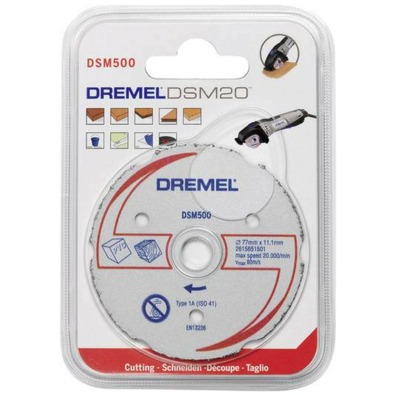 Disco De Corte Multiuso 20mm DSM500 Para Dremel Saw Max