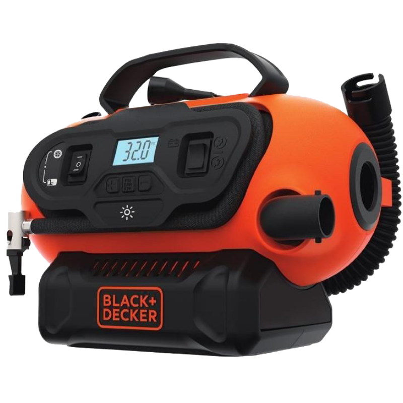 Archivo flaco Verdulero Inflador Multipropósito Mini Compresor 20v Black Decker BDINF20