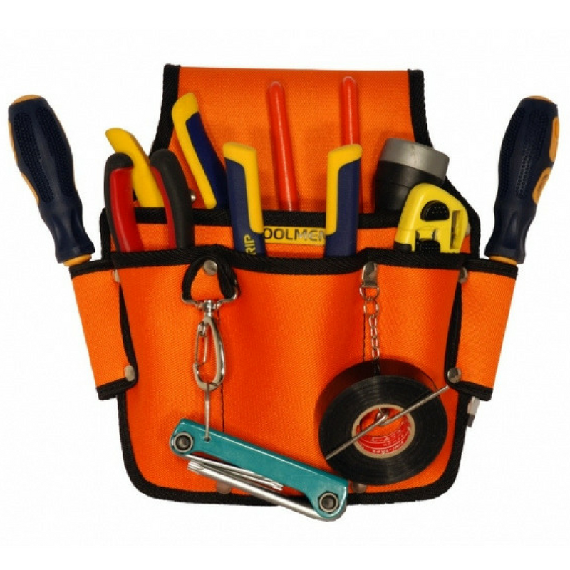 Cartuchera Portaherramientas Bolso Toolmen T90 Electricista Cartucheras y Acc. Cajas Juegos de Herramientas y Organizadores