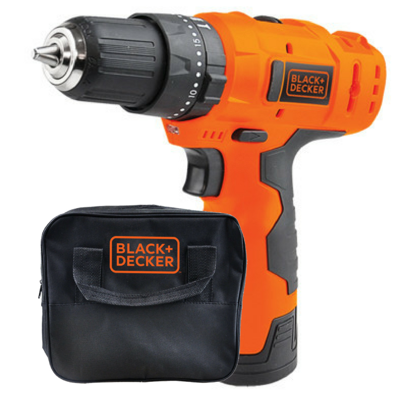 Atornillador Percutor 12v Ion Black Decker Hp12 - Black and