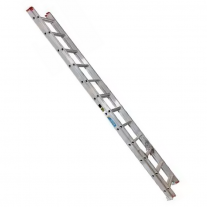 Escalera De Aluminio Extensible Alpina 24 Peldaños 136kgs 6.40mts