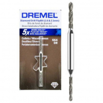 Broca Taladradora 2 en 1 Flit Bit De Diamante Dremel 1.6 y 2.1mm