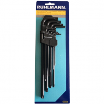 JGO. LLAVES TORX TAMPER LARGAS RUHLMANN 9 PCS.