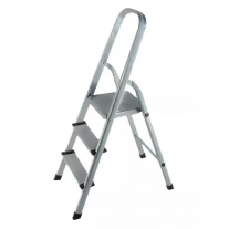 Escalera Plegable De Aluminio Tipo Tijera 3 Peldaños KLD 1750