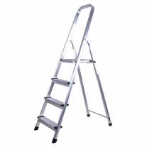 Escalera Plegable De Aluminio Tipo Tijera 4 Peldaños KLD 1751