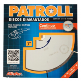 Disco Diamantado Patroll 178mm Continuo