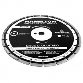 Disco Diamantado Hamilton 350 Mm D350C P/Concreto Curado