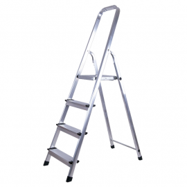 Escalera Plegable De Aluminio Tipo Tijera 4 Peldaños KLD 1751