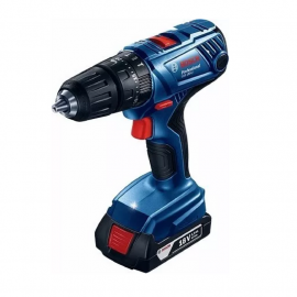 Taladro Atornillador Percutor Bosch Inalámbrico GSB 180-Li 18v + 2 Baterías y Maletín