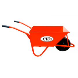 Carretilla 100 litros Duroll Rueda Maciza 350mm Reforzada Chapa 16