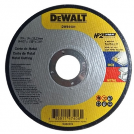 Disco Centro Plano Dewalt Abrasivo 115X1.6X22.23 Inoxidable 