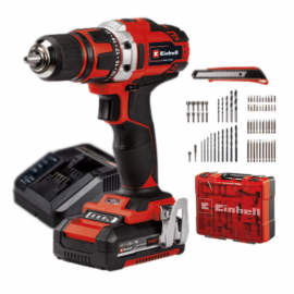 Atornillador Inalámbrico 18v Einhell + Kit 69 Piezas