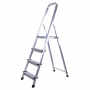 Escalera Plegable De Aluminio Tipo Tijera 4 Peldaños KLD 1751